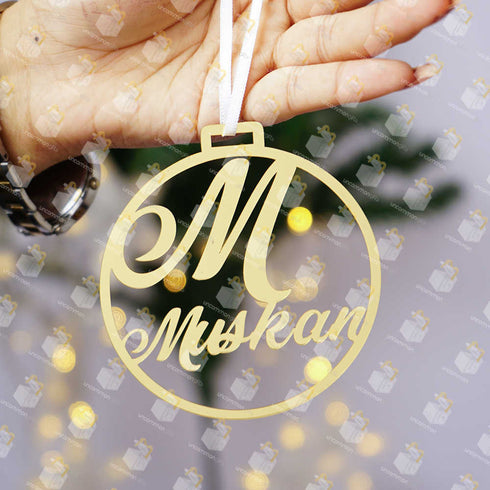 Personalised Round Shape Ornaments for Christmas